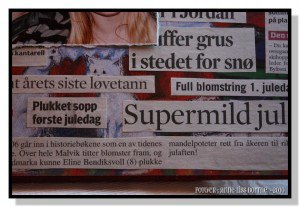 Dette året var det mange minnesrike avisutklipp å finne om julen.